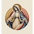 thumbnail image 4 of Virgin Mary  Adult Natural Crew Neck Short Sleeve Tee-Medium, 4 of 4