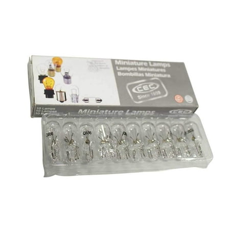 

CEC Industries #656 Bulbs 28 V 1.68 W W2.1x9.5d Base T-3.25 Shape (Box of 10)