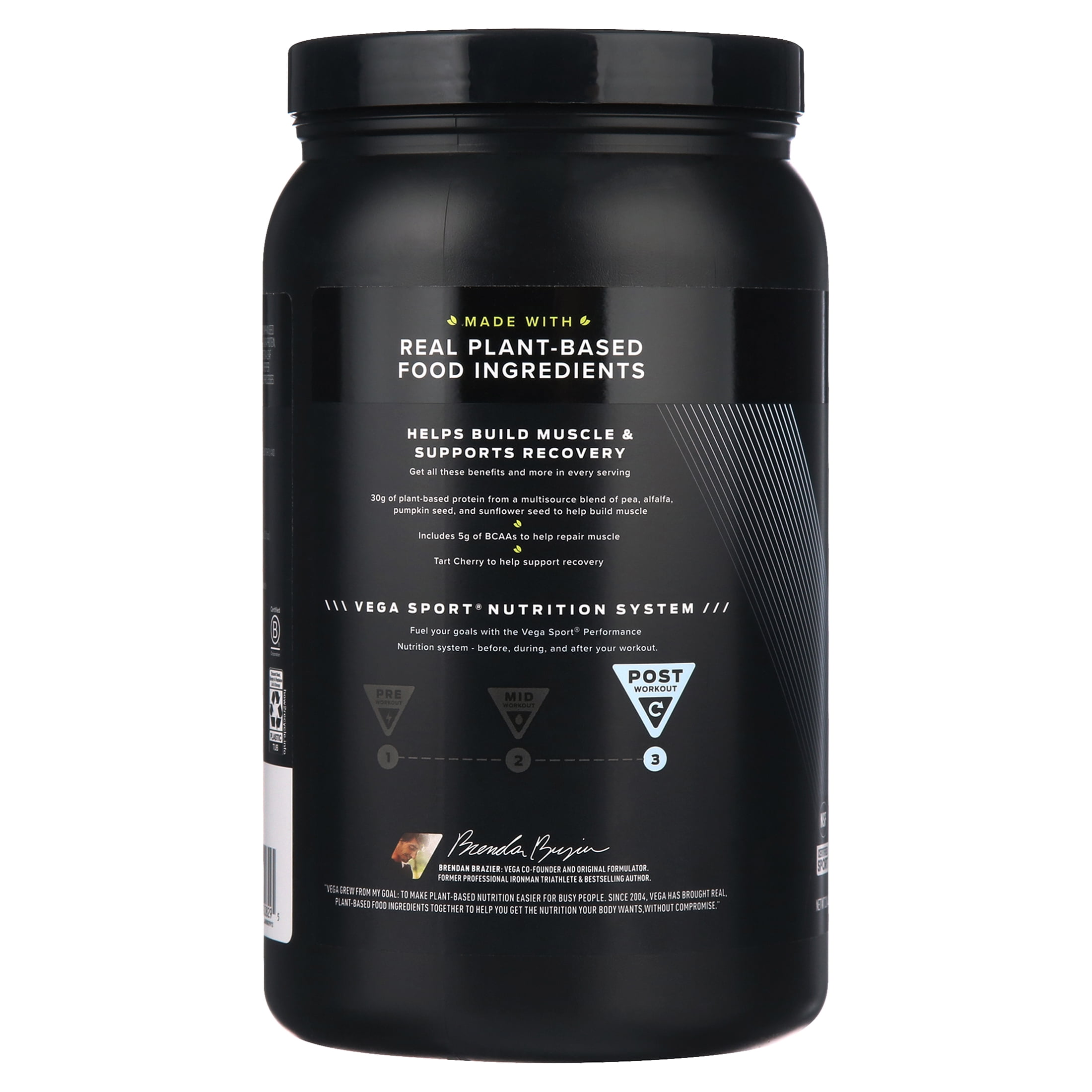 Vega Sport Plant Based Protein Powder Vanilla 30g Protein 14 Servings Walmart Com Walmart Com