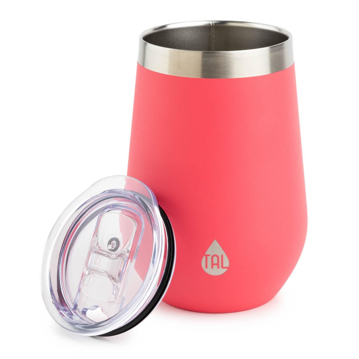 TAL Stainless Steel Wine Tumbler 12 fl oz, Pink, Water Bottle