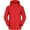 Red, variant on jsaierl Womens Rain Coat Waterproof Hooded Utility Outdoor Hiking Windbreaker Fall Casual Jacket Full Zip Pocketed Trench Coat