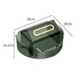thumbnail image 3 of Caja dispensadora de pañuelos faciales moderna con bandeja, caja de servilletas, caja de pañuelos, soporte de cubierta, organizador de servilletas BLESIY contenedor de almacenamiento, 3 of 3