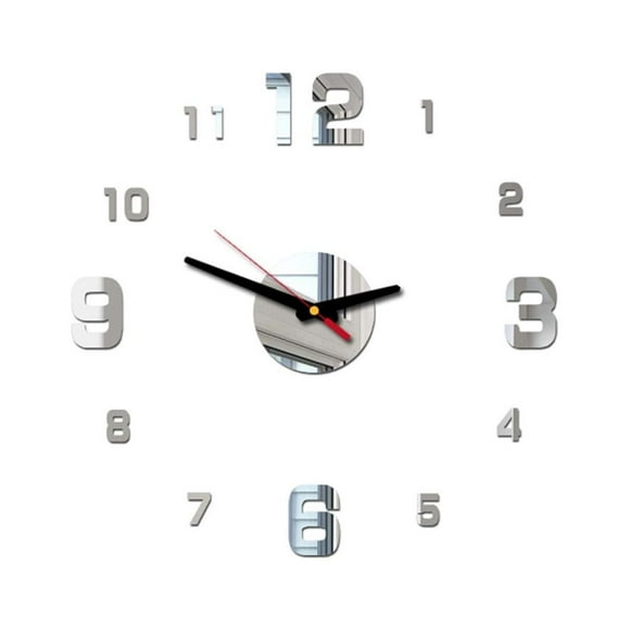 Acrylic Roman Numerals Modern DIY Wall Clock Decorative Sticker Mural For Home Interior Design