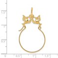 thumbnail image 3 of 14k Polished Doves & Bow Charm Holder in 14k Yellow Gold, 3 of 3