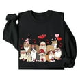 thumbnail image 5 of Valentines Day Sweatshirts for Women 2026 Funny Love Heart Graphic Crewneck Pullover Cute Holiday Long Sleeve Sweatshirt Black L, 5 of 5