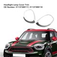 thumbnail image 3 of Headlight Lamp Cover Trim, Replacement  Plated Oxidation Proof  Molding 51137388117  for Cooper Countryman, 3 of 8