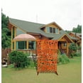 thumbnail image 7 of 6' Rusted Orange Rectangular Home Furniture Collections Geometric-Designed Decorative Squares Privacy Screen, 7 of 7