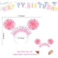 thumbnail image 2 of Monebena Birthday Crown, Happy Birthday Headband for Women Happy Birthday Decorations for Women Birthday Gifts, 2 of 14