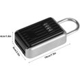 thumbnail image 3 of Key Box Storage 4-Digit Metal Password Padlock Holder Anti-theft Door Hanging Combination Lock Organizer for Security Indoors, Outdoors, 3 of 5