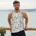 thumbnail image 6 of Salouo Carrot Rabbit for Men's Tank Tops,Sleeveless Muscle Shirts for Men Quick Dry Workout Tank Top Gym Muscle Tee Fitness Bodybuilding Sleeveless T Shirt-Medium, 6 of 7