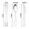 thumbnail image 3 of Efavormart 24 Pack | 7" Silver Modern Hollow Handle Design Plastic Utensil Set, Disposable Forks, Spoons, And Knives Silverware, 3 of 6