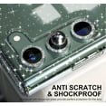 thumbnail image 6 of Glitter Clear Case for Samsung Galaxy S23 Plus with White Flowers Design + Diamond Sparkle Camera Lens Protector + 2 Packs Tempered Glass Screen Protector, Shockproof Cover (for Samsung S23+), 6 of 12