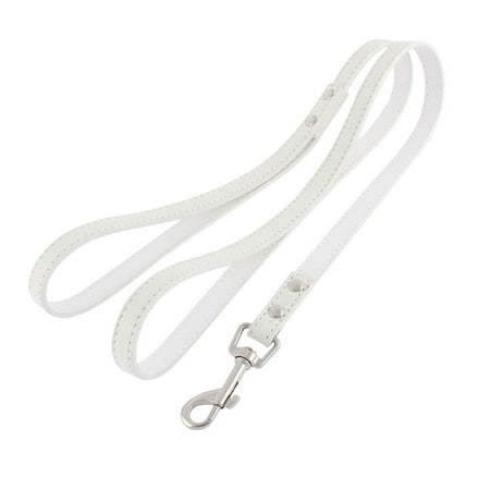 Metal Leash Hook - Pet Dog Puppy Swivel Hook Walk Leash Rope 126cm White