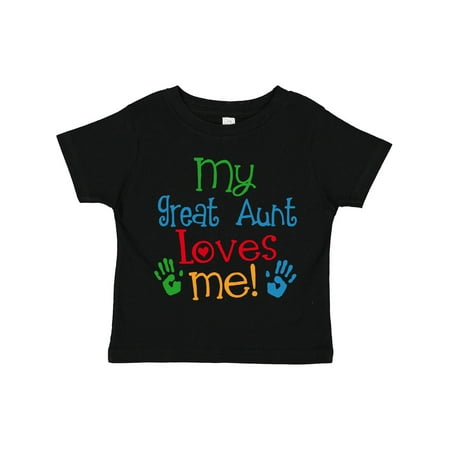

Inktastic My Great Aunt Loves Me Gift Toddler Boy or Toddler Girl T-Shirt