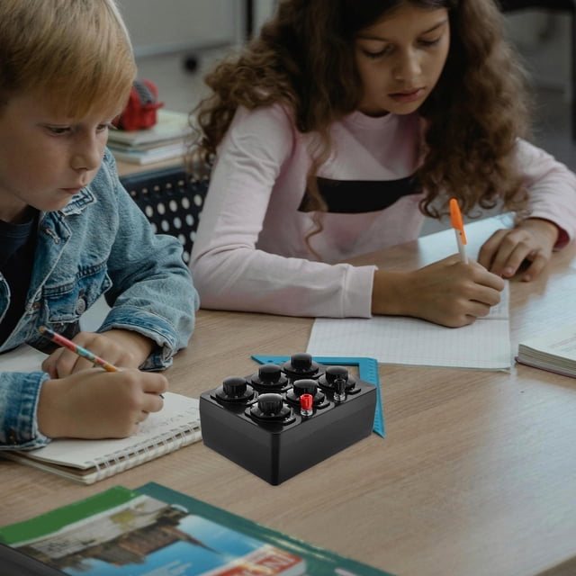Minkissy Black Variable Resistance Box for Laboratory Electrical Physics with Precision Adjustable Resistance