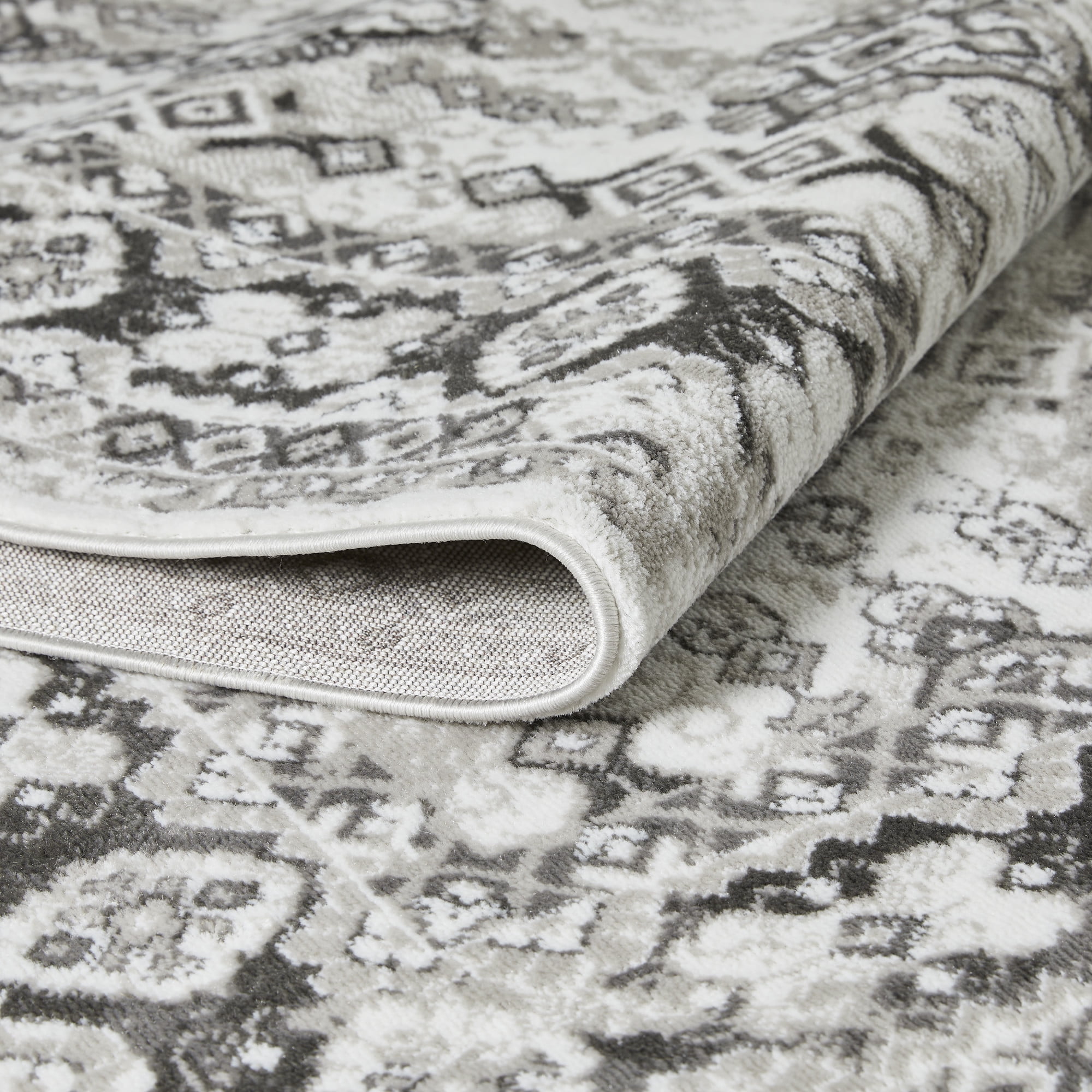 Loomaknoti Rhane Almurz 5' x 7' Gray Oriental Indoor Area Rug