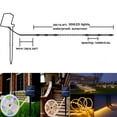 thumbnail image 2 of Outdoor Solar LED Strip Lights, 16.4FT 32.8FT, 3000K Warm White  6000K White, 300 600 LEDs, Cuttable, 8 Modes, IP65 Waterproof for Garden, Patio  Holiday Decor, 2 of 13