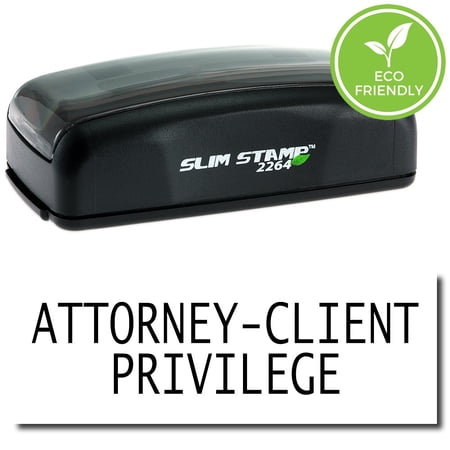 Large Pre-Inked Attorney-Client Privilege Stamp with Purple Ink