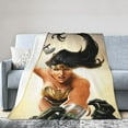 thumbnail image 2 of Manta de Mujer Maravilla, acogedora y cálida manta de franela para sala de estar, dormitorio, cama, sofá, coche, mantas de vellón para todas las estaciones, regalos para niños, adolescentes y, 2 of 8