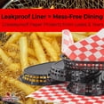 thumbnail image 2 of Avant Grub Black Food Basket Container (12-Ct) with Red Checkered Deli Paper (120-Ct), 2 of 4