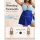 thumbnail image 4 of Vestido de baño Hanna Nikole para mujer, talla grande, azul claro+azul real, 4 of 6