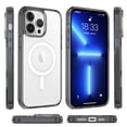 thumbnail image 4 of Dteck for iPhone 14 Pro 6.1 Inch Clear Magnetic Case, Slim Lightweight Transparent Case MagSafe Wireless Charging Raised Edges Camera Lens Protection Shockproof Cover for iPhone 14 Pro,Gray, 4 of 5