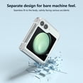 thumbnail image 4 of Allytechgroup Clear Samsung Galaxy Z Flip5 Case, Slim Fit Shockproof Ultimate Protection Hard PC Cover for Women Men, 4 of 5