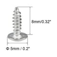 thumbnail image 3 of Uxcell 0.09'' x0.31'' Self Tapping Screws Pan Head Screw Fasteners Bolts 304 Stainless Steel Silver Tone 50 Pcs, 3 of 3
