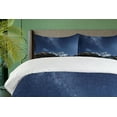 thumbnail image 3 of Ambesonne Nebula Duvet Cover Sets, Starry Blue Night Cosmos, 2-King, Blue Grey, 3 of 6
