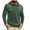 Green, variant on Wyobmus Men's Hooded Sweatshirts Fashion Solid Button Pullover Hoodies Workout Outdoor Sports Sweatshirt With Multi Pockets Olive Green