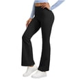 thumbnail image 2 of Flared Legging For Women High Waist Tummy Control Bootcut Pants Fall Yoga Athletic Workout Activewear Trouser, 2 of 6