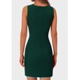 thumbnail image 2 of Vestido formal PRETTYGARDEN Verano 2025 con botones, verde, 2 of 6