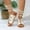 White, variant on Viluyesy Womens Gladiator Sandals, Solid Color Strappy Open Toe Summer Fashion Beach Flat Shoes Army Green 6.5