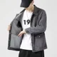 thumbnail image 2 of Abrigo vaquero para hombre, hombros anchos, chaqueta vaquera para hombre, ropa de hombre gris, marca, invierno 2024, moda, nuevo en Corea, entrega rápida, lavado G, 2 of 5