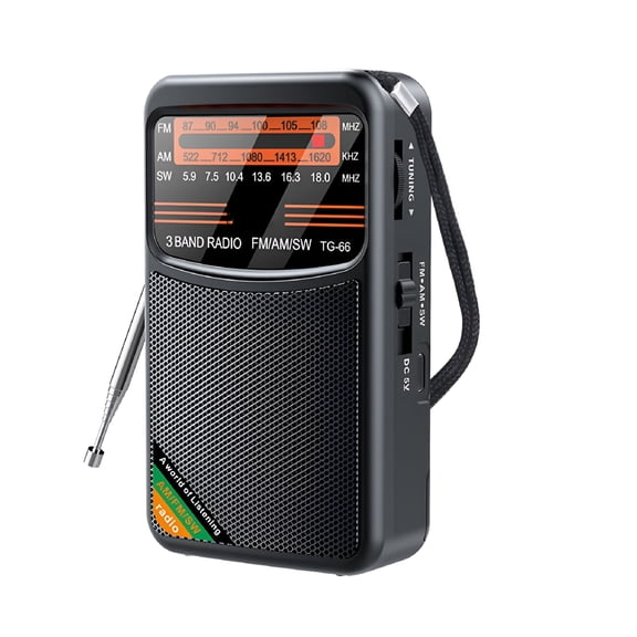 GJX 2026 New Pocket Handheld Radio: Rechargeable 1000Mah,Best Reception Am/Fm/Sw with 3W Pocket Handheld Radio Offers Am,Fm,And Sw Bands