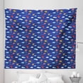 thumbnail image 1 of Kites Tapestry, Tribal Motifs Kites with Eye Summer Toy with Themes Illustration, Fabric Wall Hanging Decor for Bedroom Living Room Dorm, 5 Sizes, Multicolor, by Ambesonne, 1 of 1