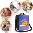 thumbnail image 5 of Gudetama Lunch Bag Lunch Box Lightweight Durable Lunch Tote Bag Portable Reusable Lunch Box Tote For Work Sport Picnic Camping, 5 of 7
