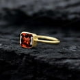 thumbnail image 5 of CHIRAGEMSJEWEL 7MM / 1.5 ct Cushion Cut Garnet Solitaire Ring , January Birthstone Bezel Setting Jewelry Proposal Gift for Girlfriend, 5 of 6