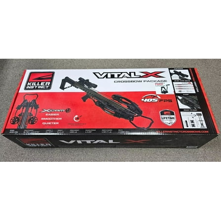 Killer Instinct Vital-X 405 Crossbow Kit w/ Crank/Arrows/Scope, 405 FPS - 5030C