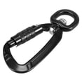 thumbnail image 4 of Yeacher 2pcs Swivel Carabiner Clip 360° Rotatable Spinner Carabiner Small Auto Locking Carabiner 4KN, 4 of 7