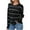 *6-Black, variant on CENGNIAN No Boundarie Womens Wide stripe Color block Sweater,Ladies Crewneck Long Sleeve Oversize Knit Pullover,Plus Size Lightweight Warm Tops For Women,*2-Navy,Size XL