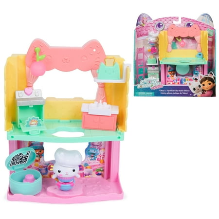Gabby's Dollhouse: The Movie, Cakey's Sprinkle Cake-tastic Kitchen, Figure, Accessories & Surprise Toy