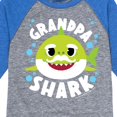 thumbnail image 3 of Baby Shark - Grandpa Shark - Toddler And Youth Raglan Graphic T-Shirt, 3 of 7