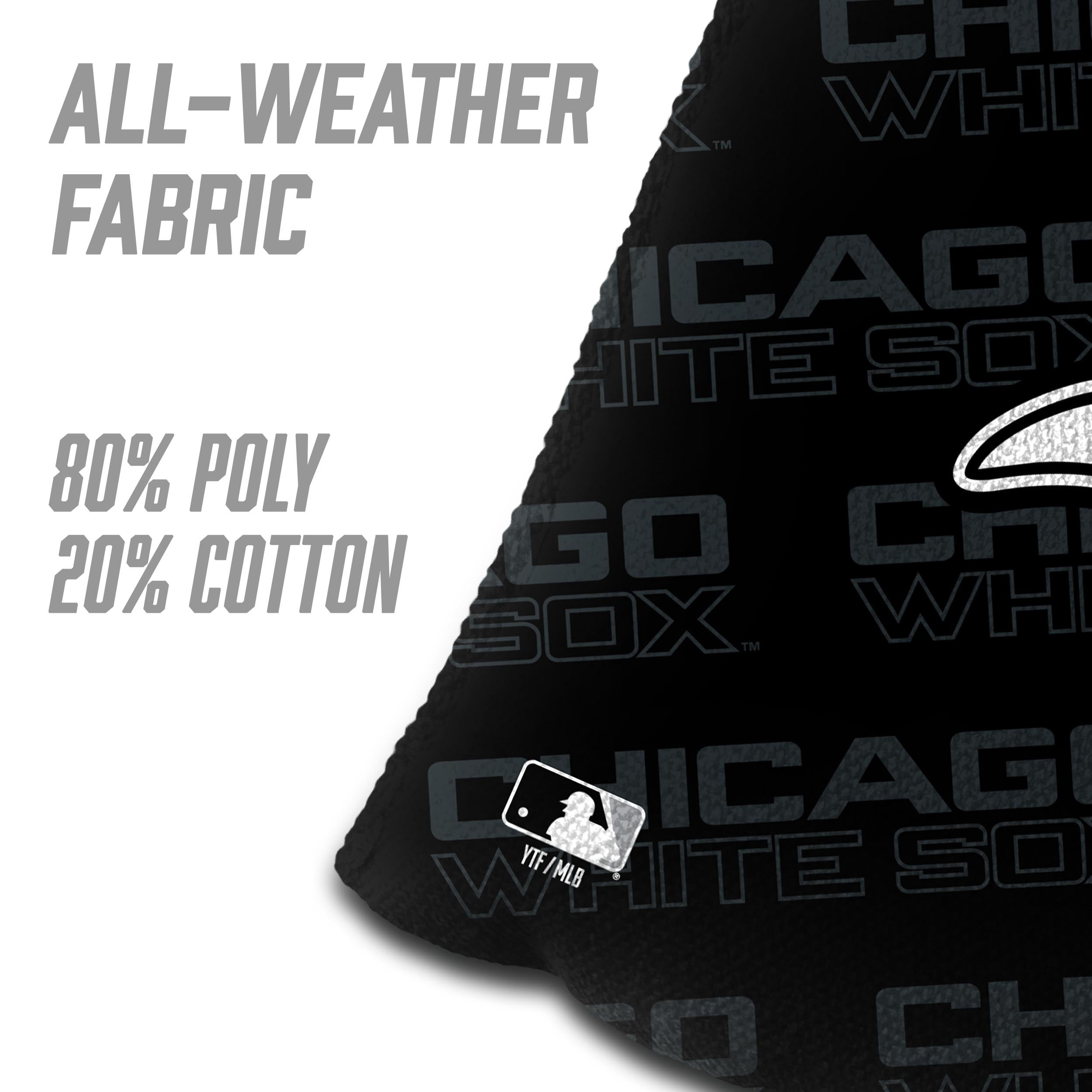MLB Chicago White Sox Cornhole Bags - 4PK - Black