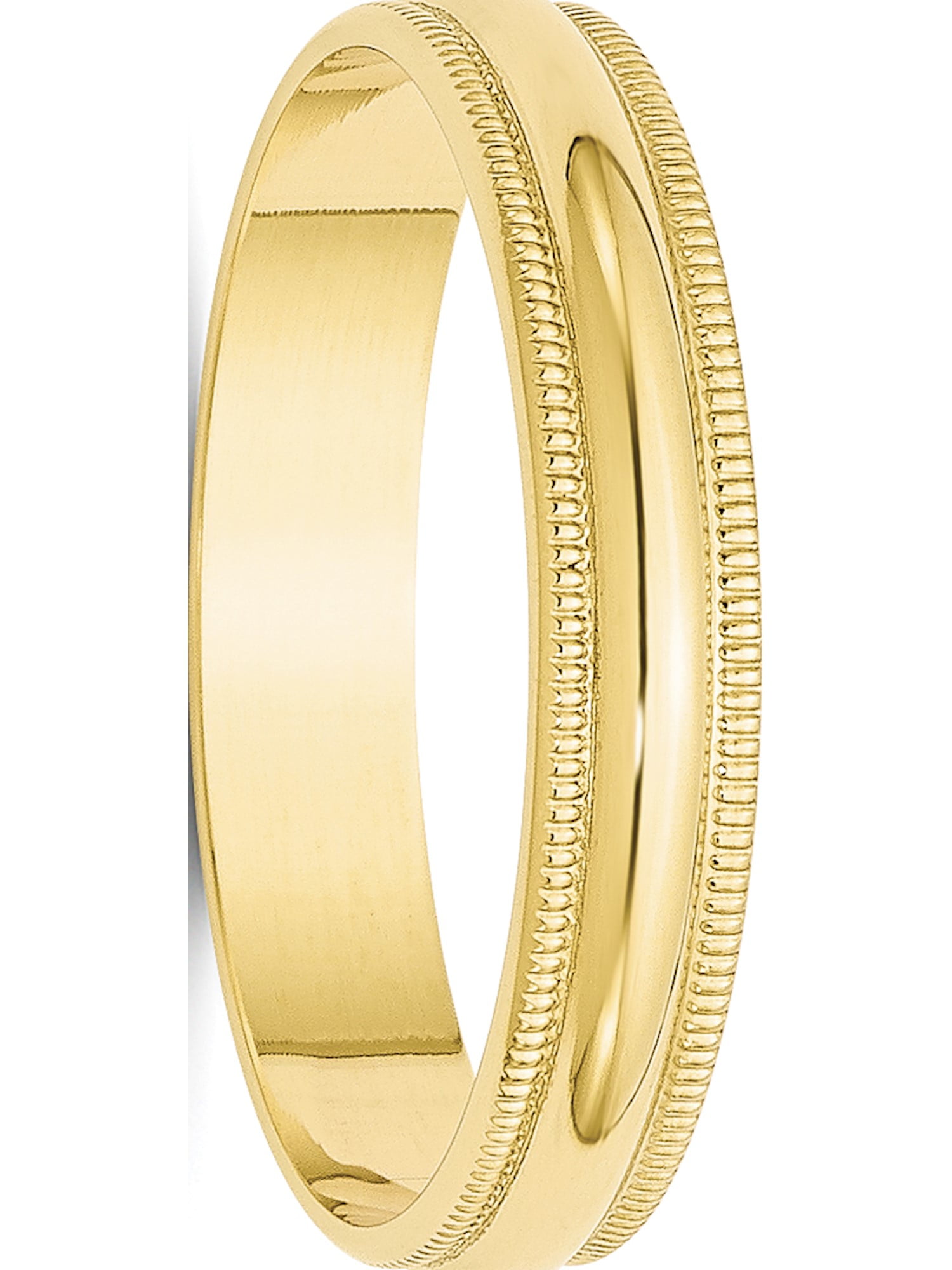 10KY 3mm LTW Half Round Band Size 9 Size 9 Length Width 3