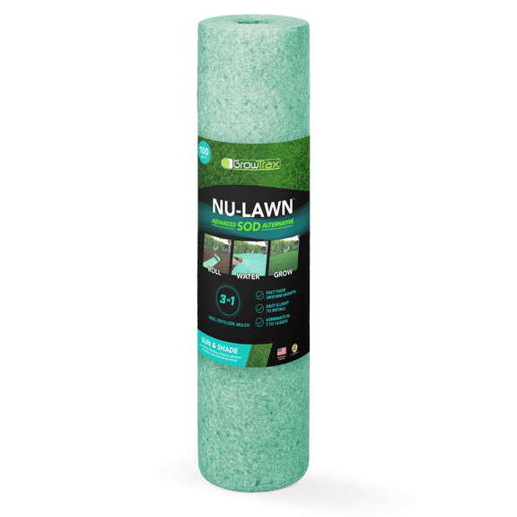 GrowTrax 50-ft. x 2-ft. Sun & Shade, Tall Fescue Mixture Grass Seed