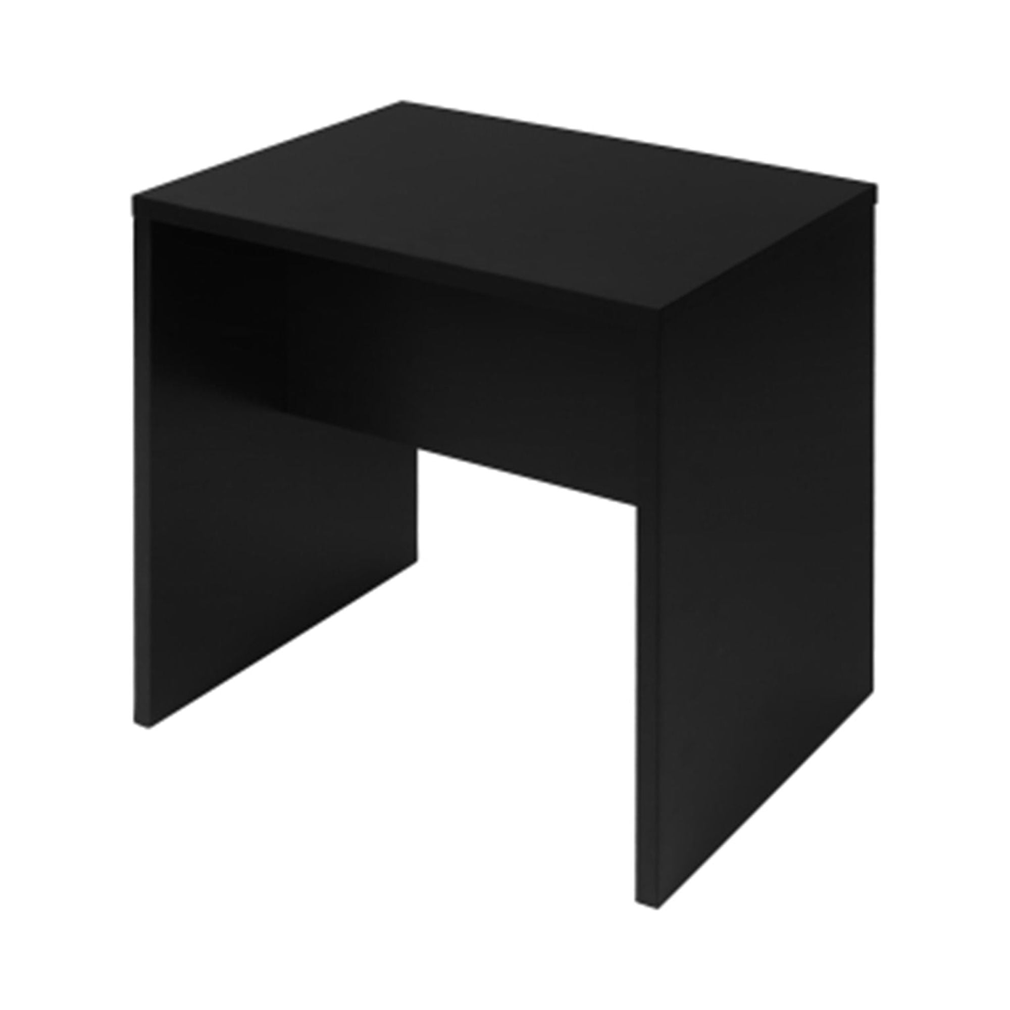 Spaco Modern Vanity Desk with Mirror and Stool, Storage Shelves & Drawer, Vanity Set for Girls, Black Spaco Modern Vanity Desk with Mirror and Stool, Storage Shelves & Drawer, Vanity Set for Girls, Black