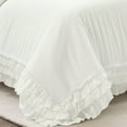 thumbnail image 5 of Lush Decor Ella Ruffle Lace Collection 3-Piece White Duvet Sets, King, 5 of 10