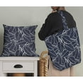 thumbnail image 5 of Soimoi Leaf Print,Cotton Cambric, Quilting Fabric Sold by The Yard 42 Inch Wide, Medium Weight Cotton Fabric, SewingSupplies, Navy Blue, 5 of 6