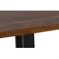 thumbnail image 5 of Fab Habitat Aurora 2-Seater Bench - 47" L Rustic Industrial Mango Wood Entryway Bench, Handcrafted for Living Room or Bedroom, Walnut Finish, 5 of 8